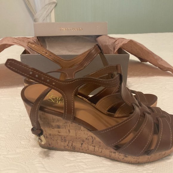 Franco Sarto MaryBeth Wedge Women's Sandals Size 9 M - Picture 2 of 7
